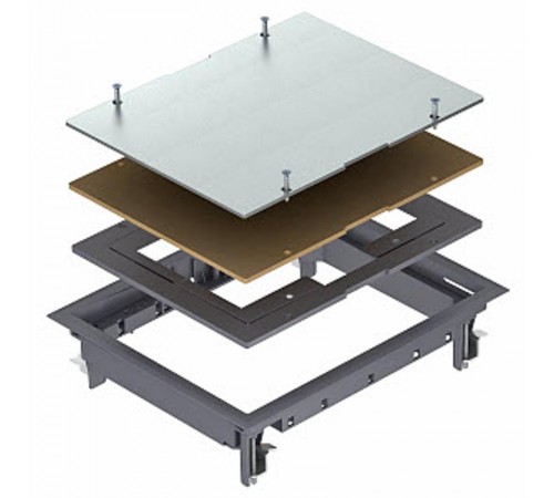 Ревизионный лючок ZES6-2 U (полиамид,серый) (ZES6-2 U10T 7011)  7406749  OBO Bettermann