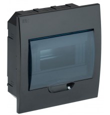 Корпус пластиковый встраиваемый на 8 модулей ЩРВ-П-8 IP41 черный KREPTA 3  MKP12-V-08-41-K02  IEK