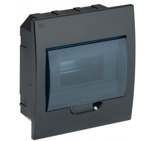 Корпус пластиковый встраиваемый на 8 модулей ЩРВ-П-8 IP41 черный KREPTA 3  MKP12-V-08-41-K02  IEK