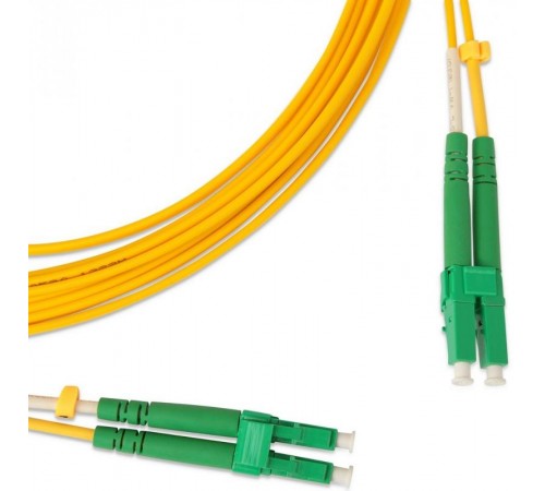 Патч-корд FC-D2-9-LC/AR-LC/AR-H-5M-LSZH-YL волоконно-оптический (шнур) SM 9/125 (OS2), LC/APC-LC/APC, 2.0 мм, duplex, LSZH, 5 м  28289  Hyperline