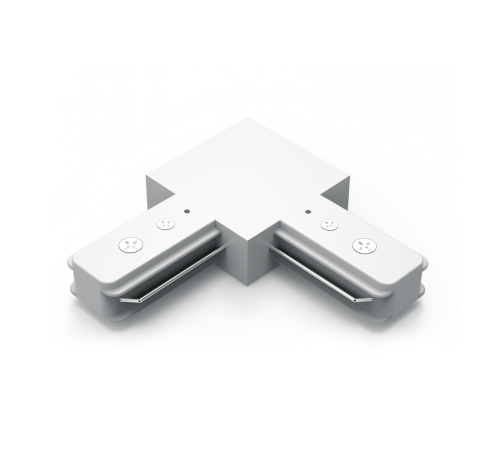 Коннектор для трековых шинопроводов угловой (L) белый  TR108  Gauss