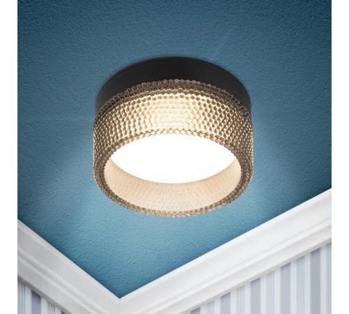 Cветильник встраиваемый под лампу GX53 DK97 BK/BK черный  Б0057459  ЭРА