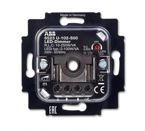 Механизм светорегулятора LED, поворотный, 2-100 Вт/ВА  6512-0-0335   2CKA006512A0335  ABB