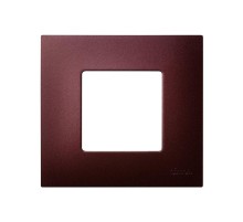 Simon 27 Накладка декоративная на рамку базовую, 1 пост, S27 Play, Arctic, баклажан  2700617-085  Simon