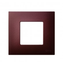 Simon 27 Накладка декоративная на рамку базовую, 1 пост, S27 Play, Arctic, баклажан  2700617-085  Simon