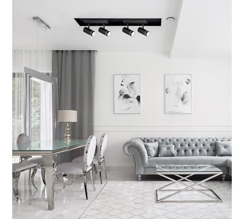 Светильник-спот настенно-потолочный под лампу GU10, белый ML232  41488  FERON