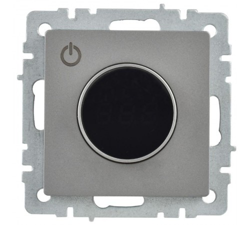 BRITE Термостат электронный с индикацией ТС10-1-БрС сталь  BR-RT11-K46  IEK