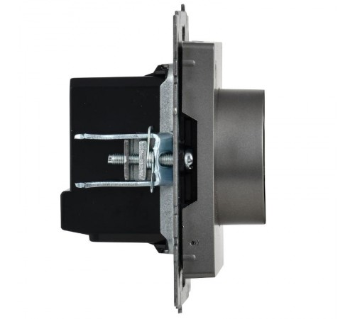 BRITE Термостат электронный с индикацией ТС10-1-БрС сталь  BR-RT11-K46  IEK