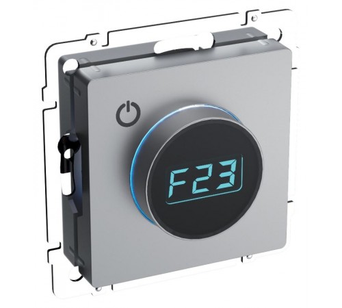 BRITE Термостат электронный с индикацией ТС10-1-БрС сталь  BR-RT11-K46  IEK