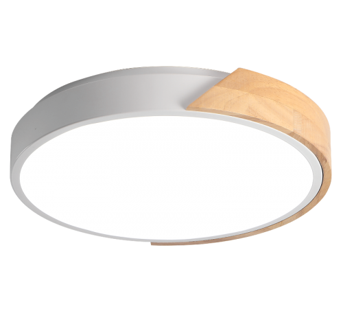 Светильник светодиодный бытовой PPB Sсandic-R 36w 4000K GR/W дерево IP20 D380*50  .5037090  JAZZWAY