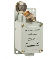 ВК-200- БР-11-67У2-12, рычаг с роликом, без сальника, ход влево, самовозврат, ступень 1- 41мм, IP67, выключатель концевой  ET502889  Электротехник