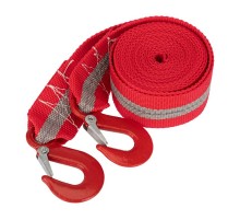 Трос буксировочный со светоотражающей лентой, 5 т, 4 м, с двумя крюками  80-0224  Rexant