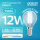 Лампа светодиодная   Filament Elementary Шар 12W 750lm 4100К Е14 LED 1/10/100  52122  Gauss