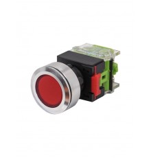 ВК30-M11/R/P, красный, 1НО+1НЗ, цилиндр, d30мм, IP65, выключатель кнопочный  (ЭТ)   ET859212   Электротехник