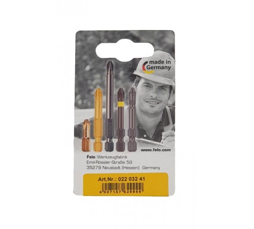 Бита крестовая ударная серия Impact PH 3X25,2 шт  02203241  Felo