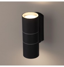 Декоративная подсветка WL28 BK 2*GU10 MAX35W IP54 черный  Б0034634  ЭРА