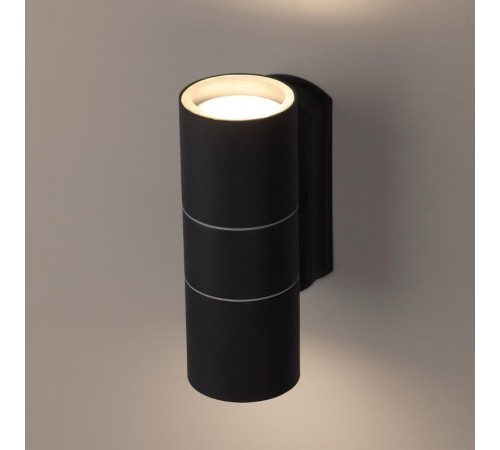 Декоративная подсветка WL28 BK 2*GU10 MAX35W IP54 черный  Б0034634  ЭРА