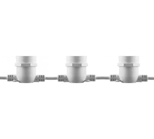 Гирлянда "Белт-лайт",  CL50-13   20 E27, шаг 50cm белый, 13м (3м сетевой шнур) IP65  29886  FERON