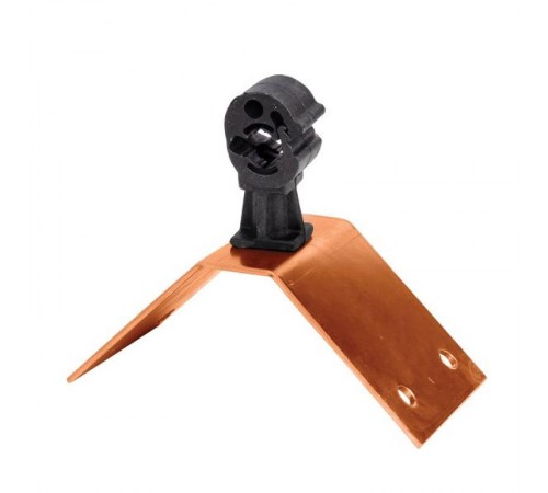 Держатель кровельный на конек с пластиковым фиксатором, Cu EKF PROxima   lp-42210-cu   EKF