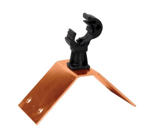 Держатель кровельный на конек с пластиковым фиксатором, Cu EKF PROxima   lp-42210-cu   EKF