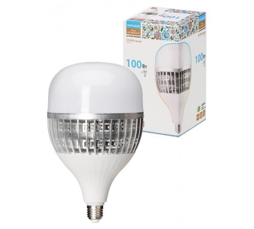 Лампа светодиодная T-100 Вт-230 В-6500 К-E27 (150x253 мм) НАРОДНАЯ  SQ0340-1588  TDM