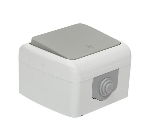 Мурманск Выключатель проходной 1-клавишный 10А IP54 серый EKF  EFV10-025-30-54  EKF