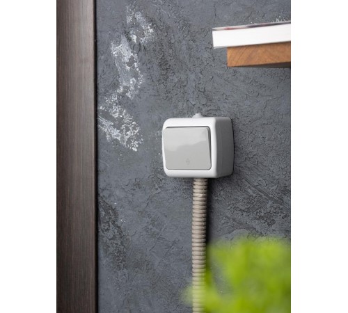 Мурманск Выключатель проходной 1-клавишный 10А IP54 серый EKF  EFV10-025-30-54  EKF