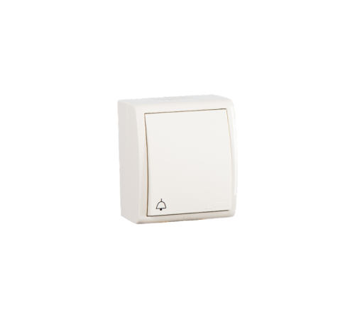 Кнопочный выключатель IP54 с подсветкой 10A 250В цвета слоновая кость S15 Aqua  1594160-031  Simon