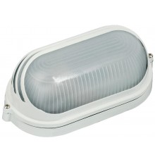 Светильник для ЖКХ НПП 1407 60Вт Е27 IP54 белый/овал ресничка  LNPP0-1407-1-060-K01  IEK