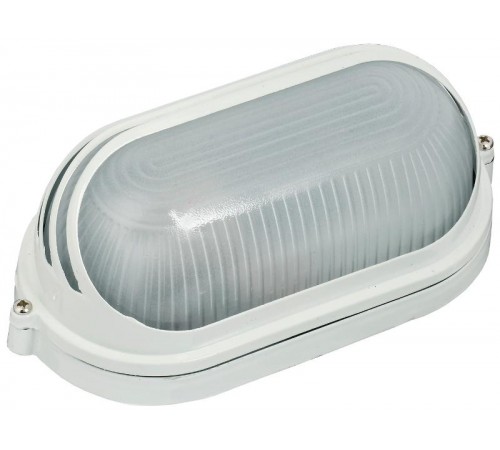 Светильник для ЖКХ НПП 1407 60Вт Е27 IP54 белый/овал ресничка  LNPP0-1407-1-060-K01  IEK