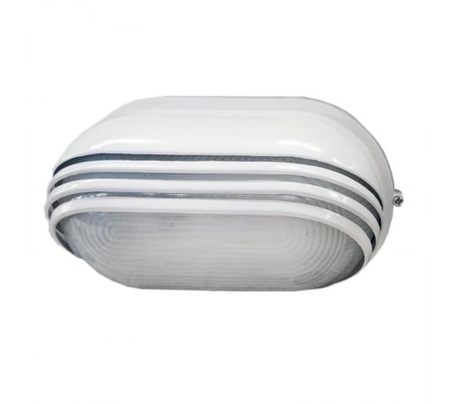 Светильник для ЖКХ НПП 1407 60Вт Е27 IP54 белый/овал ресничка  LNPP0-1407-1-060-K01  IEK