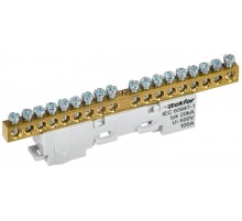 TEKFOR Шина L "фаза" неизолированная на универсальном держателе 6х9-18-Ср  TF-NN10-18-DL-K03  IEK