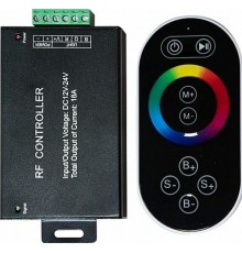 Контроллер для светодиодной ленты с П/У черный, LD55   18А12-24V (подходит для LS606,607) 137*137*51мм  21557  FERON
