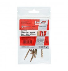 Саморез ШУж 4,0х70 пот. гол. (8 шт) - пакет ( 0,03 кг)  102497  Tech-KREP
