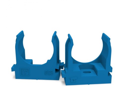 Крепеж-клипса для труб для монтажного пистолета синяя д25 (100шт/700шт уп/кор)  PR13.0145  Промрукав