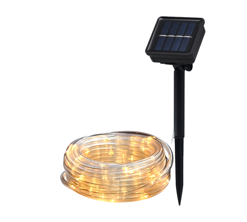 Светильник садовый на солнечной батарее  SLR-G06-100Y дюралайт, желтый, 100 LED  .5060104  ФАZА