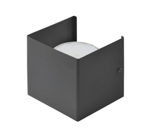 Светильник накладной односторонний GX53S-WALL 1MG под лампу GX53 230B матовый серый  4690612024431  IN HOME