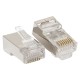 Коннектор RJ-45 TERACOM экранированный 8P8C Cat.5E универсальный (упак.20шт)  TRC-PLUG-5EFTP-20  EKF
