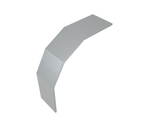 Крышка лестничного верт. внеш. угла 90 гр. 800 мм HD  KLVL90-800 HD  КМ - профиль