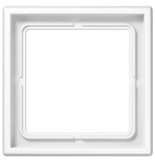 Рамка для вертикальной и горизонтальной установки, 1 пост; дюропласт; белый; LS990  LS981WW  Jung