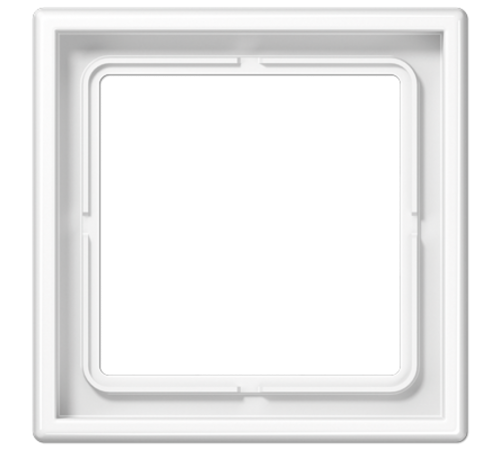 Рамка для вертикальной и горизонтальной установки, 1 пост; дюропласт; белый; LS990  LS981WW  Jung