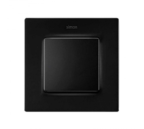 Рамка на 1 пост черного матового цвета S82 Concept