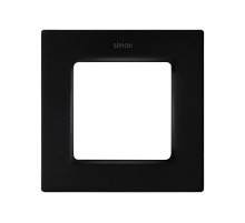 Рамка на 1 пост черного матового цвета S82 Concept