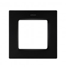 Рамка на 1 пост черного матового цвета S82 Concept