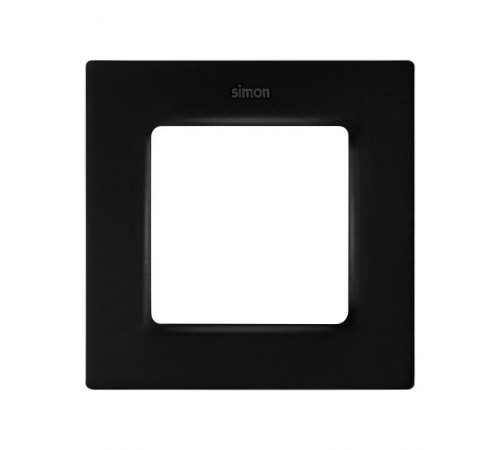 Рамка на 1 пост черного матового цвета S82 Concept