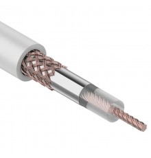 Кабель RG-58 A/U (50 Ом), Cu/Al/Cu 64 % (бухта 100 м) белый   01-2001  REXANT
