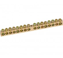 Шина "N" нулевая 8х12мм 16/1 (16 групп/крепеж по центру) (10 шт/уп)  PR08.28890  Промрукав