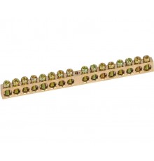 Шина "N" нулевая 6х9мм 16/1 (16 групп/крепеж по центру) (10 шт/уп)  PR08.28868  Промрукав