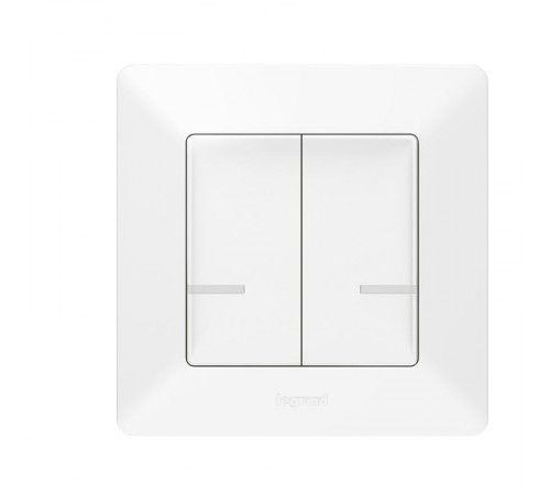 Выключатель Умный беспроводной 2-кл. Valena Life бел. Netatmo  752187  Legrand