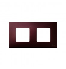 Simon 27 Накладка декоративная на рамку базовую, 2 поста, S27 Play, Arctic, баклажан  2700627-085  Simon